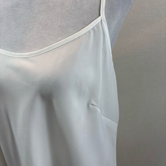 Ladies Nanette Lepore White Slip Dress Midi Size 14 - Picture 6 of 10